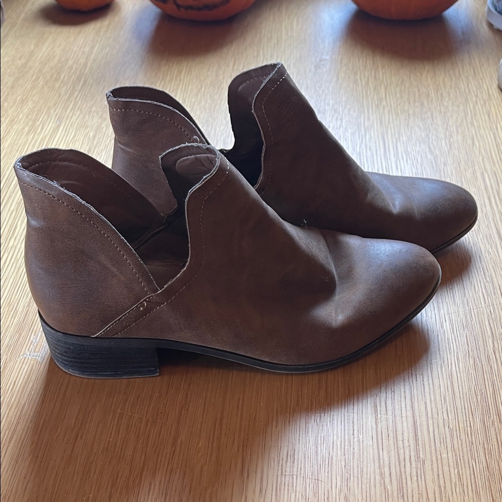 Madden Girl Leather Ankle Boots